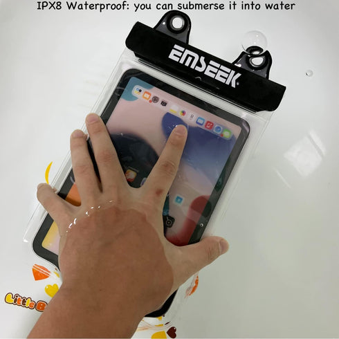 Floating Waterproof Tablet Case Dry Bag eReader Cover Waterproof Holder Pouch for iPad Mini Galaxy Tab A S2 E Tab M8 ZenPad Fire HD 8 7 Kindle Pap...