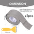 2 Rolls Caulking Tape, Self Adhesive Waterproof Caulk Strip Tape for Kitchen Countertop Sink Toilet, Bath Caulking Sealing Tape 1.5 in x 10.5 ft (...