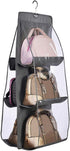 DIOMMELL Purses Hanger Hanging Handbag Organizer Bags Storage Holder for Closet with 6 Larger Pockets...