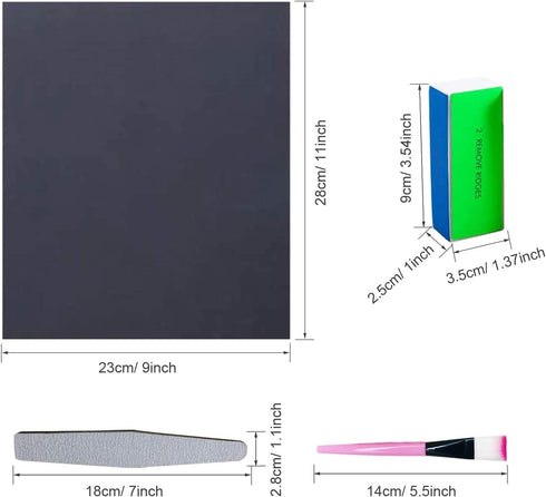 Woohome 17 PCS Resin Casting Tools Set, 3 Style File, Sand Papers, Polishing Blocks, Polishing Cloth, Scissors, Brushes for Jewelry Making Supplie...