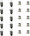10 Pairs Yellow 12V3W Screw Mini Bulb with E10 Mini Bulb Holder Lamp Bases Light Socket Bulb Lamp Base Holders for Home Experiment Circuit Electri...