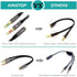 KINGTOP Headphone Splitter, 3.5mm Headset Splitter, Headphone Mic Splitter Cable for Headset to Older Laptops/PCs...