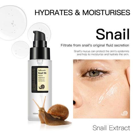 Snail Mucin Serum, Advanced with 96% Snail Mith Mucin Power Repairing Essence Moisturizer, Snail Secret Filtrate for Dull Skin & Fine Lines, Hydra...