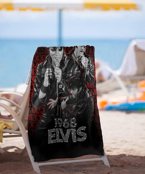 Elvis Presely Comback Performance Officially Licensed Beach Towel 30" X 60"...