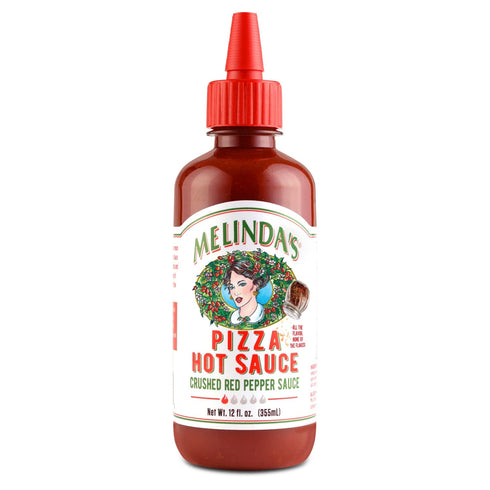 Melinda’s Pizza Hot Sauce - Crushed Red Pepper Sauce Made with Fresh Ingredients, Cayenne Peppers, Garlic, Tomatoes - Gourmet Spicy Pizza Sauce - ...