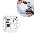 Multifunction Microscope Micrometer Calibration Ruler Slide, Micrometer Measuring Film Ruler,(Dot, Cross Line, Square, Net Grid Checkerboard)...