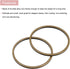 MECCANIXITY Round Earring Beading Hoop Rings, Circle Open Bezel Linking Ring 20mm/ 0.78" Bronze Earring Finding Link Ring for Jewelry Making, Pack...