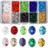 Wholesale Briolette Crystal Glass 500pcs 6mm Beads Finding Spacer Beads Faceted with Container Box Beads for Making Jewelry 10 Colors (6mm)...