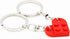 Friendship Gifts Best Friend Keychain Couples Keychain BFF Heart Key Ring Set Birthday Gifts for Kids Men Women 4 color...
