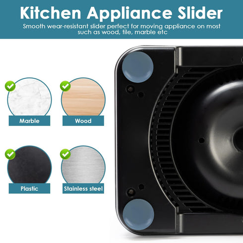 Appliance Slider, 24 Pcs Appliance Sliders for Kitchen Appliances, Self Adhesive Small Kitchen Appliance Slider, Small Appliance Slider for Most C...