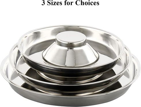 Stainless Steel Pet Bowl for Puppy and Cat, Dog Food and Water Feeding Bowl, Puppies and Kittens Weaning Bowls, Multiple Dogs and Cats Eat and Dri...