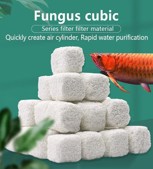 Ceramic Filter Media Bio Filter, 1L Aquarium Filter Media Ceramic Block, for Sump Tank, Pond, Aquarium Fish Tank...