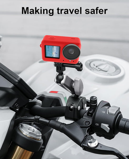 PULUZ Silicone Protective Case for DJI Osmo Action 4/3 with Lens Cap,Dust-Proof,Slim Durable Lightweight Rubber Soft Silicone Camera Protective Co...