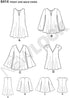 NEW LOOK Patterns Misses' Tunic and Top with Neckline Variations Size: A (8-10-12-14-16-18-20), 6414...