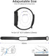 3 Pack Waterproof Band for Amazfit Band 5 Replacement Strap, Sport Band Silicone Amazfit Band 5 Wristbands Strap for Women Men...