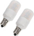 Veemoon 2pcs E12 Refrigerator Light Bulb Dryer Led Light Bulb Water Dispenser Light Bulb Small Appliance Bulbs Cherry Pitter Freezer Light Bulb Re...