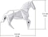 Boma Jewelry Sterling Silver Origami Horse Stud Earrings...