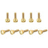 uxcell 10Pcs Knurled Thumb Screws, M5x16mm Brass Shoulder Bolts Stepped Grip Knobs Fasteners for PC, Electronic, Mechanical...