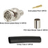 XRDS -RF BNC Compression Connector for RG6 Coaxial Cable BNC Male RG6 Connectors for CCTV, SDI, HD-SDI, Siamese, Security Camera(Pack of 10)...