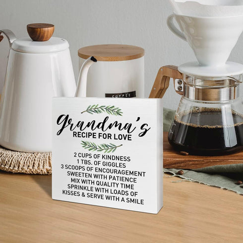 Grandma Kitchen Gifts, Grandma Birthday Christmas Mothers Day Gifts, Best Grandma Ever Gifts, Grandma Gifts from Granddaughter Grandson, Desk Deco...