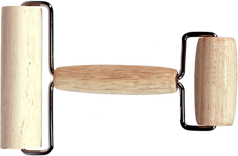 Creative Hobbies Hardwood Pony Roller - 2 in 1 Design Dual Roller Tool for Ceramic, Pottery Clay Working, Rhinestone Embroidery Diamond Painting, ...