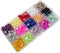 Chenkou Craft 900pcs Assorted 15 Colors 8mm immitaton Half Pearl Bead Flat Back Gem Scrapbook Craft DIY Beads Nail Art+ Plastic Box (8mm)...
