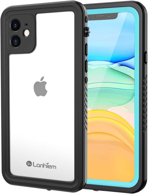 Lanhiem for iPhone 11 Waterproof Case, 360 Full Body Protection Underwater Dustproof Shockproof Clear Cover with Built-in Screen Protector Fit for...