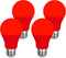 GREENIC Red Light Bulbs 9W (60 Watt Equivalent), 120V E26 Base A19 Red LED Lights for Bedroom, Porch, Holiday, Party, Valentine's Day, Halloween, ...