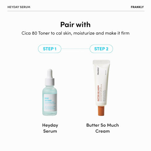 Frankly Heyday Serum - Deep Moisture & Radiance Boost with 1.125% Panthenol & Hyaluronic Acid | Vegan, Dermatologically-Tested | Anti-Aging & Firm...