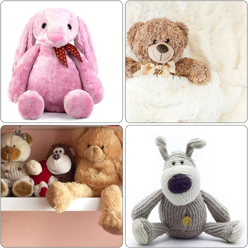 findTop 1000 Pieces Black Plastic Safety Eyes with Washers for Stuffed Animal Eyes DIY Craft Projects (4 Sizes)...