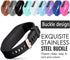 Buckle Bracelet for Fitbit One, Replacement Silicone Band with Chrome Watch Clasp and Fastener Buckle for Fitbit One...