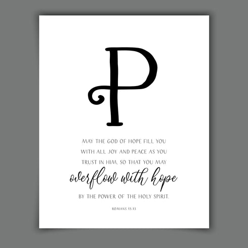 Scriptionery HOPE Christian Wall Art Set of 4 | Black and White Bible Verse Prints | Faith-Based Scripture Decor for Entryway, Prayer Room, Living...
