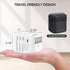 ROMECH Universal Travel Adapter, 5.6A Smart Power International Plug Adaptor AC Wall Charger for Global Travelling USA Europe EU UK AUS (Type C + ...