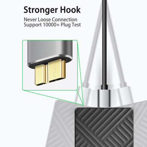 Micro B Cable, USB 3.0 A Male to Micro USB 3.0 Sync Cord,Data Wire Compatible for Toshiba,Seagate,Samsung,My Passport and More External Hard Drive...