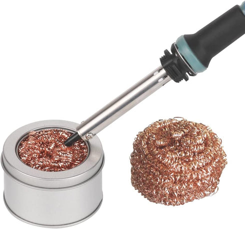 Soldering Iron Tip Cleaner Solder Tip Cleaner Welding Tip Cleaner Soldering Coiled Brass Sponge Kit...