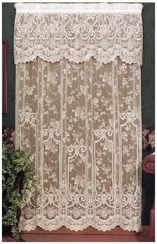 Heritage Lace English Ivy 60-Inch Wide by 22-Inch Drop Valance, Ecru...
