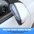 2PCS Car Rear View Mirror Rain Visor Guard, Carbon Fiber Car Side Mirror Rain Eyebrow, Waterproof Auto Mirror Rain Visor Smoke Guard, Universal fo...