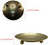 2Pcs Iron Plate Candle Holder Set - 4.33 Inch Decorative Pedestal Candle Stands for Home, Wedding, and Birthday Parties - Elegant Gold Candle Hold...