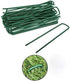 Garden Pegs Pins Ground Stakes Staples Spikes U Shaped Landscape Securing Nail Pin Lawn Fabric Netting Matting 6Inch 20PCS...