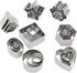 24-Piece Stainless Steel Mini Geometric Shaped Cookie Biscuit Cutter Set Square Heart Triangle Round Flower Star Baking Metal Molds to Cut Out Pas...