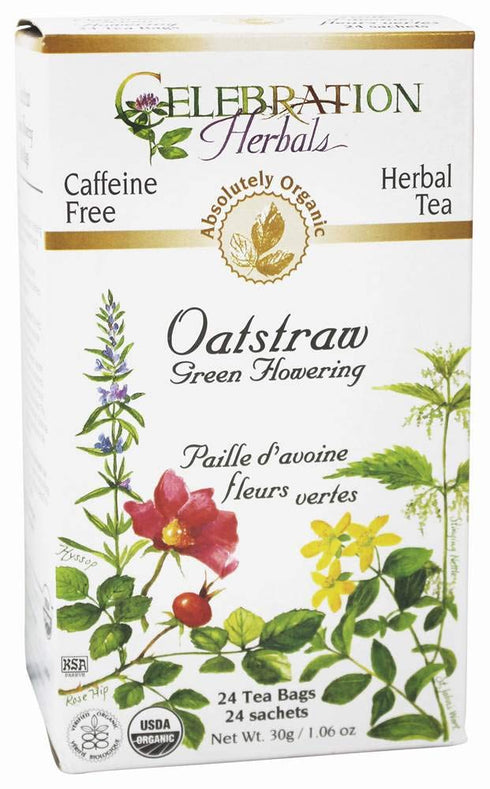 Celebration Herbals Oatstraw Green Flowering Herbal Tea - 24 Tea Bags...