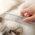 Dog Combs Cat Combs 3 Pack Pet Combs Stainless Steel Metal Comb Wide Tooth Comb&Dense Tooth Comb Flea Comb for Cats Dogs Dog Grooming Comb-Silver...