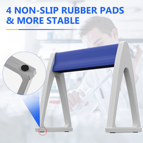 FOUR E'S SCIENTIFIC Laboratory Pipette Stand, Plastic Linear Pipettor Holder Micropipette Rack, Hold Up to 7-8 Pipettes (Pipettes Not Included)...