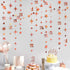 Rose Gold Number 21 Circle Dot Twinkle Star Garland Kit Metallic Hanging Streamer Bunting Banner Backdrop Decoration for Girls 21st Birthday Final...
