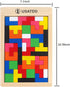Wooden Puzzles Blocks Brain Teasers Toy Russian Tangram Colorful Jigsaw Game Montessori Intelligence STEM Preschool Educational Gift for Baby Todd...