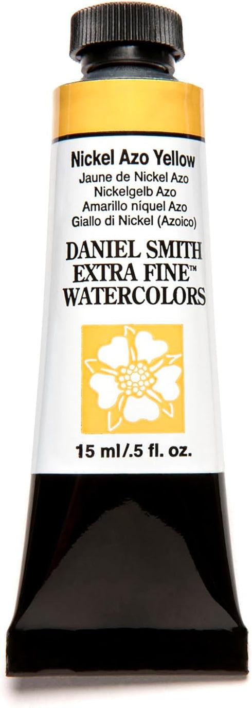 Daniel Smith Extra Fine Watercolor Paint, 15ml Tube, Nickel AZO Yellow, 284600061, 0.5 Fl Oz (Pack of 1)...