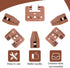 22 Set Plastic Drawer Slides and Guides Drawer Replacement Part with 22 Pcs Tack-in Drawer Glides Undermount Drawer Slides Stopper for Center Moun...