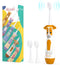 NELL&WELL Kids Electric Toothbrush with 2mins Brushing Timer, Battery Powered Toothbrushes with 3 Soft Bristles Heads for Children Boys and Girls ...