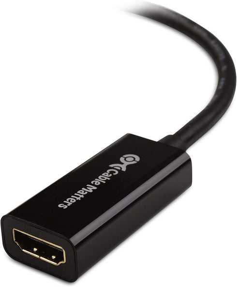 Cable Matters DisplayPort to HDMI Adapter (DP to HDMI Adapter is NOT Compatible with USB Ports, Do NOT Order for USB Ports on Computers)...