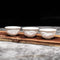 Handmake Ceramic Mini Kungfu Tea Cups, Chinese Embossed Dragon Style White Porcelain Tiny Teacups,Tea Bowl Cup set of 6...